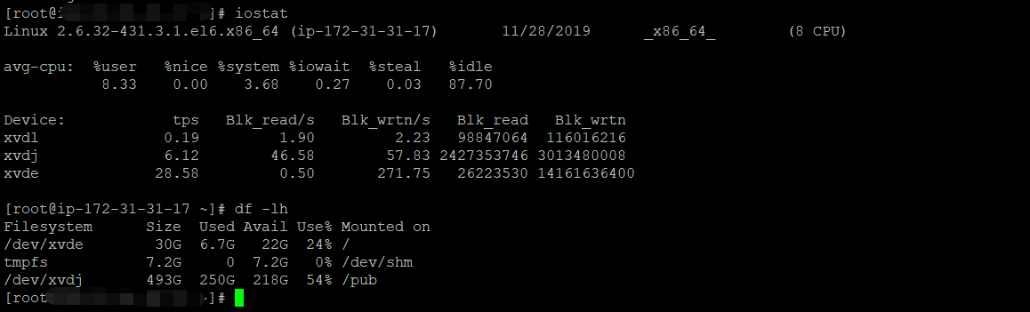 Linux系统，通过iostat/iotop/sar分析查看系统CPU/内存/磁盘情况